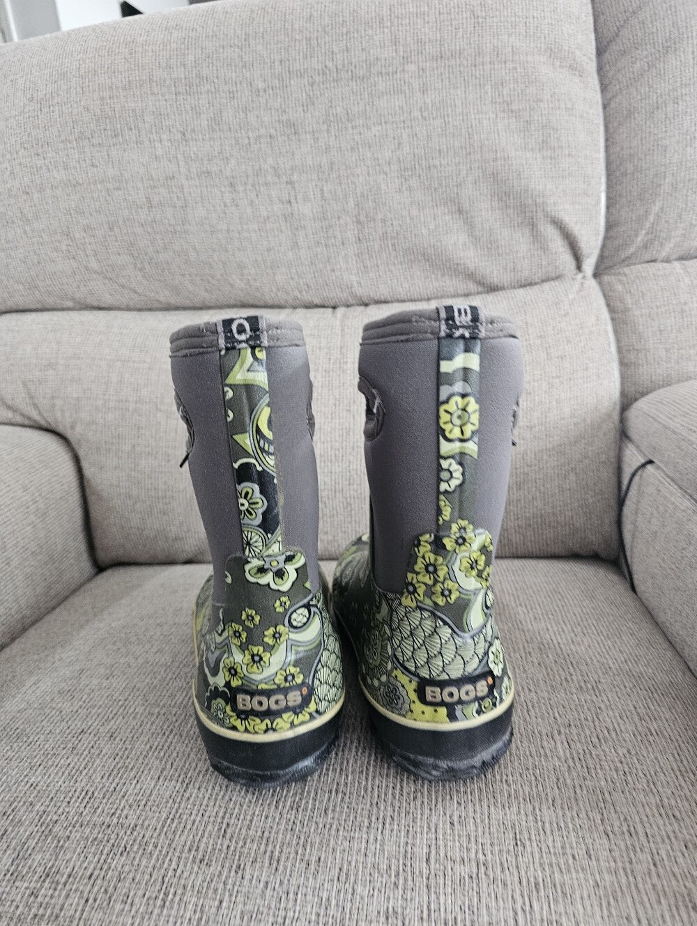 Bogs Classic Mid Paisley Waterproof Boots Size 6 - Picture 6 of 8